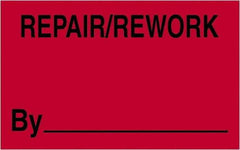 Tape Logic - 2" Long, Fluorescent Red Paper Shipping Label - For Multi-Use - Exact Tool & Supply