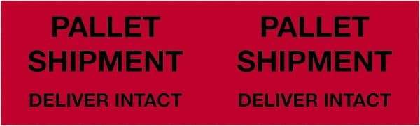 Tape Logic - 10" Long, Fluorescent Red Paper Shipping Label - For Multi-Use - Exact Tool & Supply