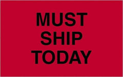 Tape Logic - 2" Long, Fluorescent Red Paper Shipping Label - For Multi-Use - Exact Tool & Supply