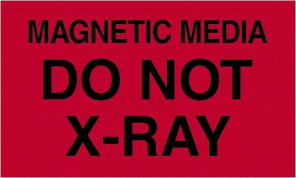 Tape Logic - 5" Long, Fluorescent Red Paper Shipping Label - For Multi-Use - Exact Tool & Supply
