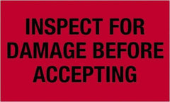Tape Logic - 5" Long, Fluorescent Red Paper Shipping Label - For Multi-Use - Exact Tool & Supply