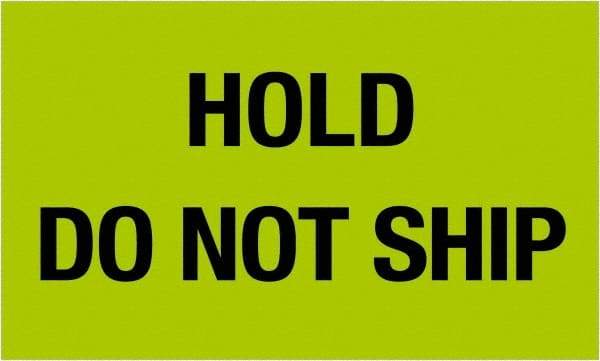 Tape Logic - 5" Long, Fluorescent Green Paper Shipping Label - For Multi-Use - Exact Tool & Supply