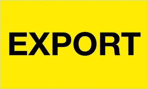 Tape Logic - 5" Long, Fluorescent Yellow Paper Shipping Label - For Multi-Use - Exact Tool & Supply