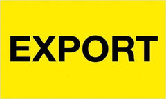Tape Logic - 5" Long, Fluorescent Yellow Paper Shipping Label - For Multi-Use - Exact Tool & Supply