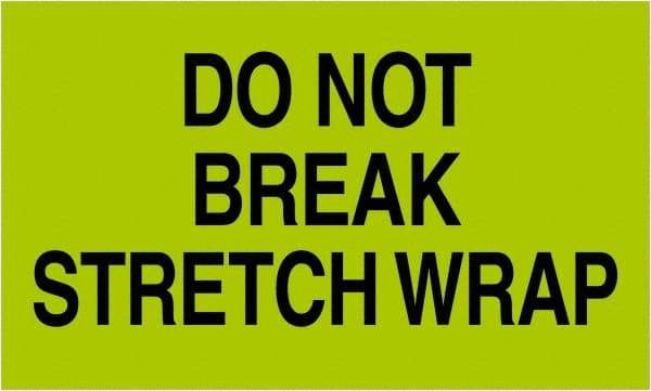 Tape Logic - 5" Long, Fluorescent Green Paper Shipping Label - For Multi-Use - Exact Tool & Supply