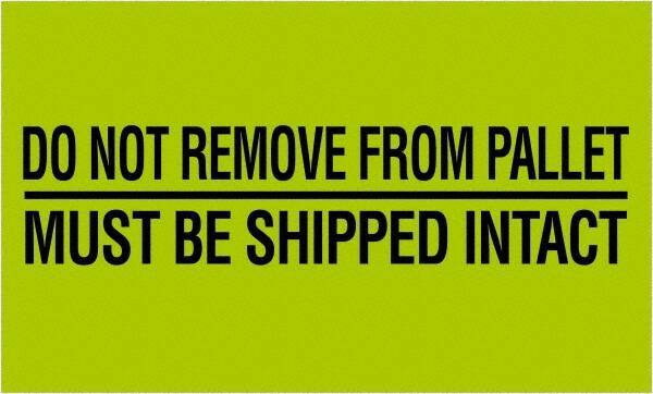 Tape Logic - 5" Long, Fluorescent Green Paper Shipping Label - For Multi-Use - Exact Tool & Supply