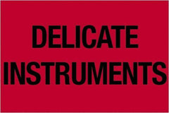 Tape Logic - 3" Long, Fluorescent Red Paper Shipping Label - For Multi-Use - Exact Tool & Supply