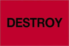 Tape Logic - 3" Long, Fluorescent Red Paper Inventory Labels - For Multi-Use - Exact Tool & Supply