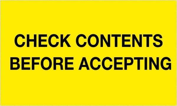 Tape Logic - 5" Long, Fluorescent Yellow Paper Shipping Label - For Multi-Use - Exact Tool & Supply