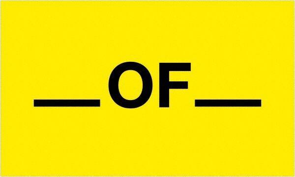 Tape Logic - 5" Long, Fluorescent Yellow Paper Shipping Label - For Multi-Use - Exact Tool & Supply