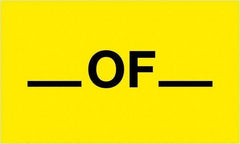 Tape Logic - 5" Long, Fluorescent Yellow Paper Shipping Label - For Multi-Use - Exact Tool & Supply