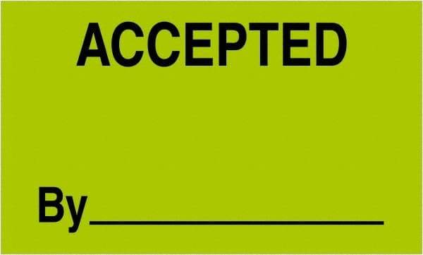 Tape Logic - 5" Long, Fluorescent Green Paper Shipping Label - For Multi-Use - Exact Tool & Supply