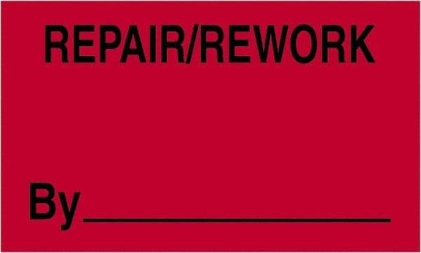 Tape Logic - 5" Long, Fluorescent Red Paper Shipping Label - For Multi-Use - Exact Tool & Supply