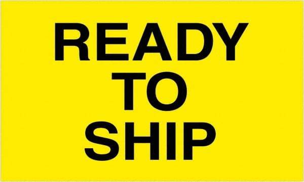 Tape Logic - 5" Long, Fluorescent Yellow Paper Shipping Label - For Multi-Use - Exact Tool & Supply
