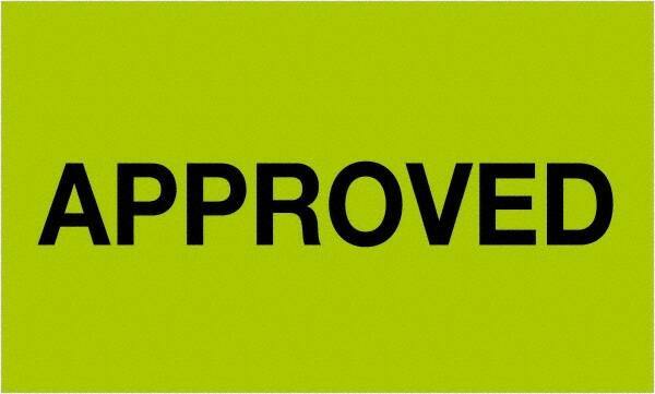 Tape Logic - 5" Long, Fluorescent Green Paper Shipping Label - For Multi-Use - Exact Tool & Supply