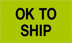 Tape Logic - 5" Long, Fluorescent Green Paper Shipping Label - For Multi-Use - Exact Tool & Supply