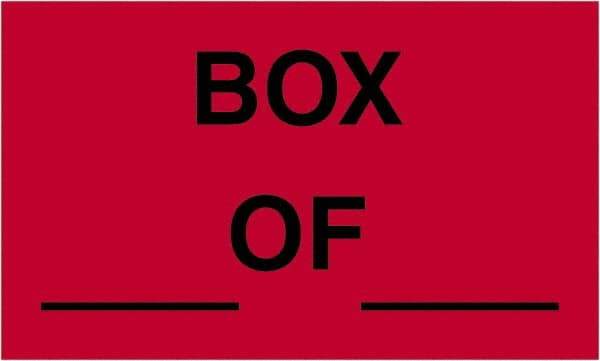 Tape Logic - 5" Long, Fluorescent Red Paper Shipping Label - For Multi-Use - Exact Tool & Supply