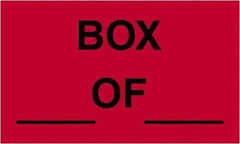 Tape Logic - 5" Long, Fluorescent Red Paper Shipping Label - For Multi-Use - Exact Tool & Supply