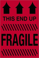 Tape Logic - 3" Long, Fluorescent Red Paper Shipping Label - For Multi-Use - Exact Tool & Supply