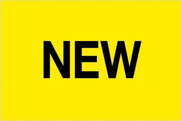 Tape Logic - 3" Long, Fluorescent Yellow Paper Inventory Labels - For Multi-Use - Exact Tool & Supply
