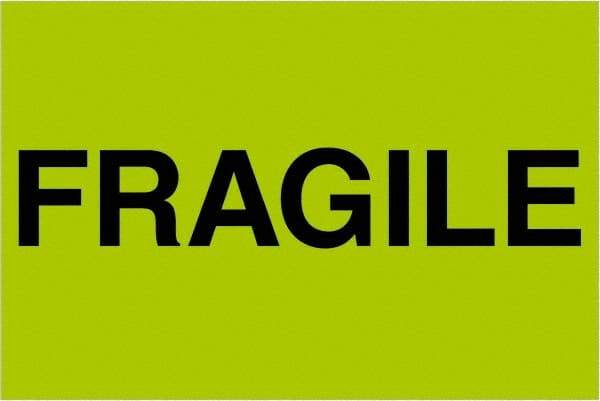 Tape Logic - 3" Long, Fluorescent Green Paper Shipping Label - For Multi-Use - Exact Tool & Supply