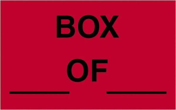 Tape Logic - 2" Long, Fluorescent Red Paper Shipping Label - For Multi-Use - Exact Tool & Supply