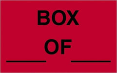 Tape Logic - 2" Long, Fluorescent Red Paper Shipping Label - For Multi-Use - Exact Tool & Supply