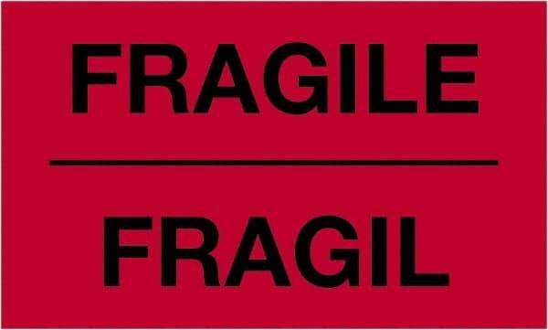 Tape Logic - 5" Long, Fluorescent Red Paper Shipping Label - For Multi-Use - Exact Tool & Supply