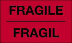 Tape Logic - 5" Long, Fluorescent Red Paper Shipping Label - For Multi-Use - Exact Tool & Supply