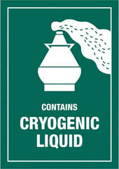 Tape Logic - 4-1/2" Long, Green/White Paper D.O.T. Labels - For Multi-Use - Exact Tool & Supply