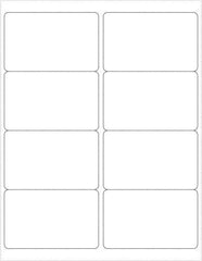 Tape Logic - 4" Long, White Paper Laser Label - For Laser Printers - Exact Tool & Supply