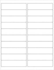 Tape Logic - 4" Long, White Paper Laser Label - For Laser Printers - Exact Tool & Supply