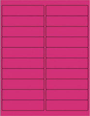 Tape Logic - 4" Long, Fluorescent Pink Paper Laser Label - For Laser Printers - Exact Tool & Supply