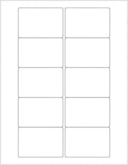 Tape Logic - 3" Long, White Paper Laser Label - For Laser Printers - Exact Tool & Supply