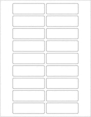 Tape Logic - 3" Long, White Paper Laser Label - For Laser Printers - Exact Tool & Supply