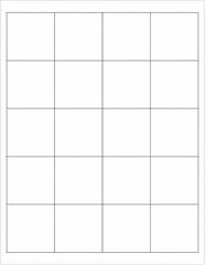 Tape Logic - 2" Long, White Paper Laser Label - For Laser Printers - Exact Tool & Supply