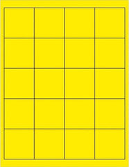 Tape Logic - 2" Long, Fluorescent Yellow Paper Laser Label - For Laser Printers - Exact Tool & Supply