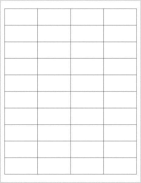 Tape Logic - 2" Long, White Paper Laser Label - For Laser Printers - Exact Tool & Supply