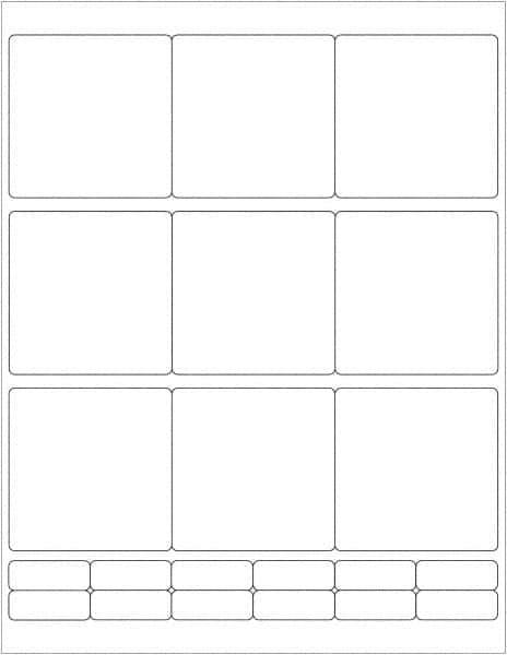 Tape Logic - 2-3/4" Long, Gloss White Paper Laser Label - For Laser Printers - Exact Tool & Supply