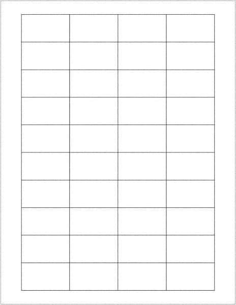 Tape Logic - 1-3/4" Long, White Paper Laser Label - For Laser Printers - Exact Tool & Supply