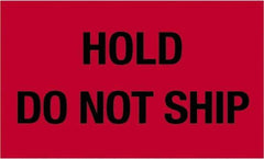 Tape Logic - 5" Long, Fluorescent Red Paper Shipping Label - For Multi-Use - Exact Tool & Supply
