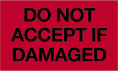 Tape Logic - 5" Long, Fluorescent Red Paper Shipping Label - For Multi-Use - Exact Tool & Supply