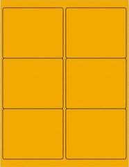 Tape Logic - 4" Long, Fluorescent Orange Paper Laser Label - For Laser Printers - Exact Tool & Supply