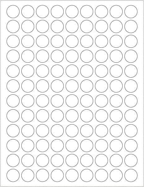 Tape Logic - 3/4" Long, White Paper Laser Label - For Laser Printers - Exact Tool & Supply