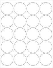 Tape Logic - 2" Long, White Paper Laser Label - For Laser Printers - Exact Tool & Supply