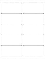 Tape Logic - 4" Long, White Paper Laser Label - For Laser Printers - Exact Tool & Supply