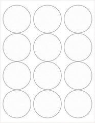 Tape Logic - 2-1/2" Long, Clear Paper Laser Label - For Laser Printers - Exact Tool & Supply