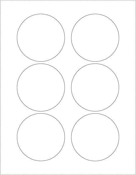 Tape Logic - 3" Long, White Paper Laser Label - For Laser Printers - Exact Tool & Supply