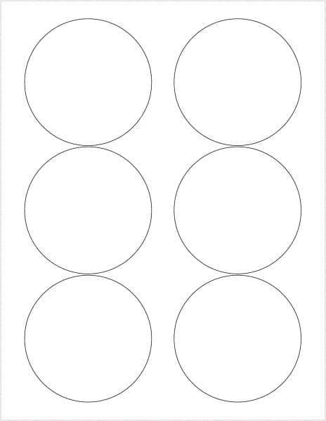 Tape Logic - 3" Long, White Paper Laser Label - For Laser Printers - Exact Tool & Supply