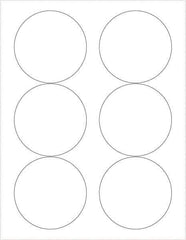 Tape Logic - 3" Long, White Paper Laser Label - For Laser Printers - Exact Tool & Supply
